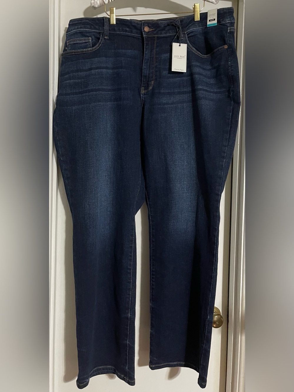 Judy Blue Jeans Womens 22W Straight High Rise Stretch Denim Plus Size NWT